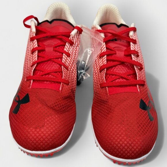 Under Armour Kick Distance 3 Track Spikes White/Beta Red Men’s 10.0 main image 10